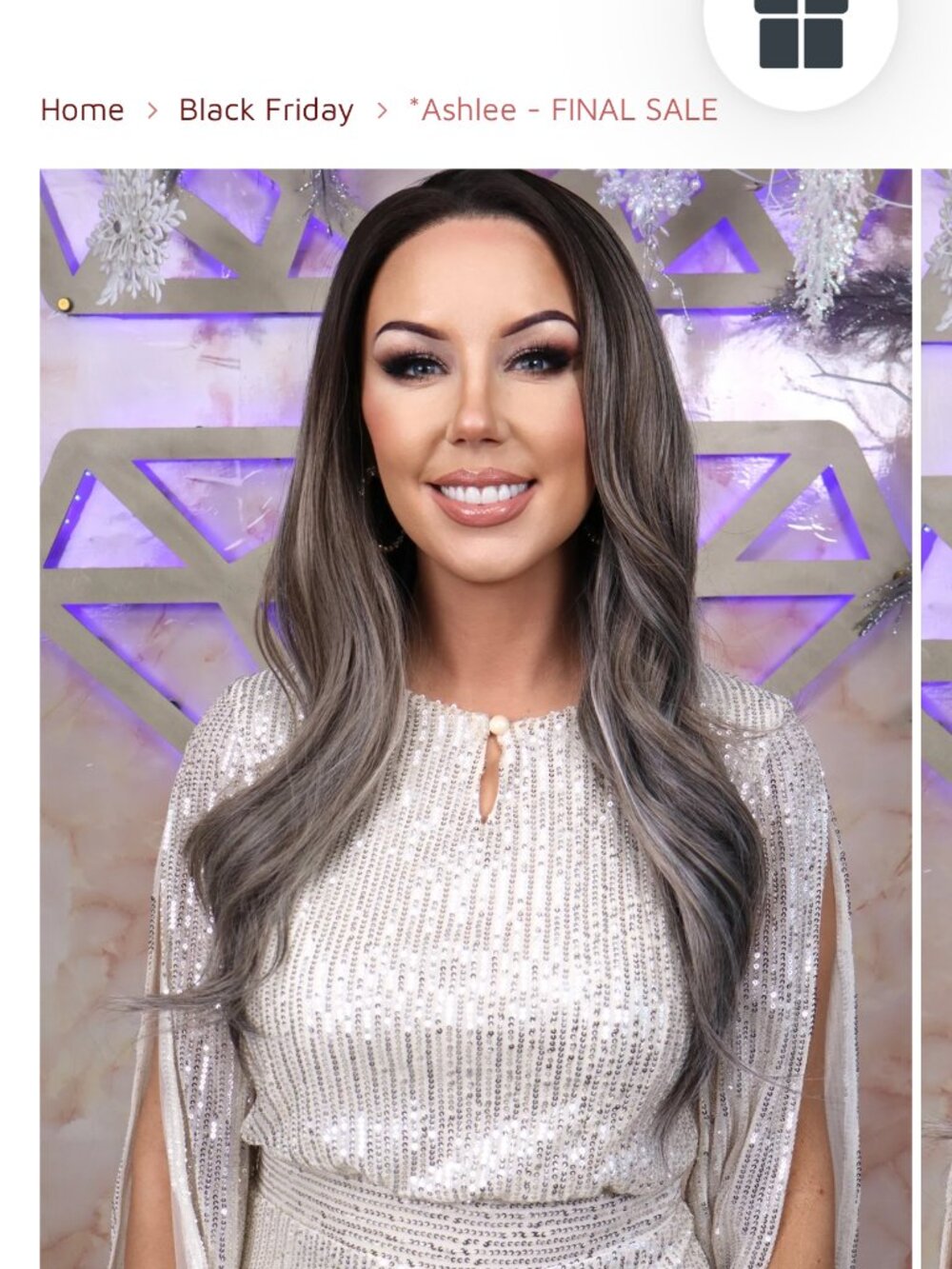 NWT Chelsey Smith Crowns (CSC) Synthetic Wig - Ashlee - Standard Size Cap